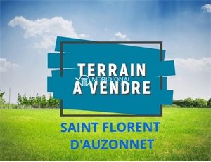 terrain à la vente -   30960  SAINT FLORENT SUR AUZONNET, surface 1171 m2 vente terrain - UBI439781618